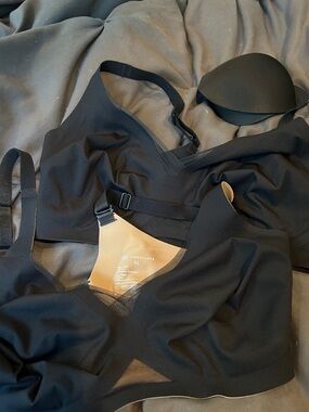 Honeylove Black Wireless Bralette Duo with Removable Cups